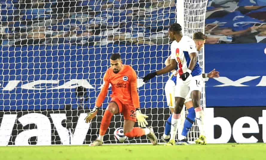 Jean-Philippe Mateta watches the ball find the back of the net.