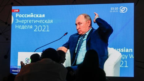 Claims that Russia is using energy as a weapon is nonsense, says Putin – video