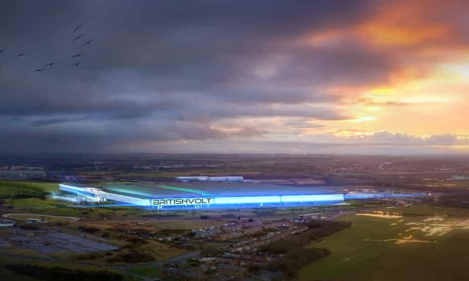 Artist’s impresson of proposals for Britishvolt 'gigafactory' planned for Northumberland.