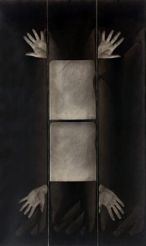 Untitled PB #1219, 1973Jared Bark is best known for his performances executed in photo booths between 1969 and 1976. He initially used public booths, but ultimately acquired a secondhand one of his own, complicating the notion of a photo booth as a site of both public and private performance