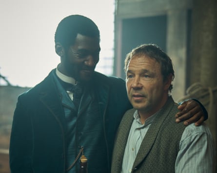 Graham with Malachi Kirby as Hezekiah Moscow in A Thousand Blows.