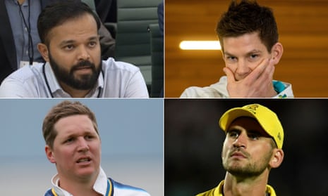Clockwise from top left: Azeem Rafiq’s racism revelations, Tim Paine’s resignation and allegations against Alex Hales and Gary Ballance have rocked the world of cricket.
