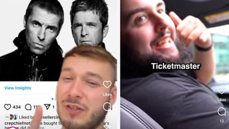 Videos on social media reveal how Oasis ticket resellers made big profits – video 