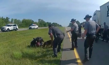 Police dog use scrutinized after violent attack on unarmed Black man in Ohio | Ohio | The Guardian