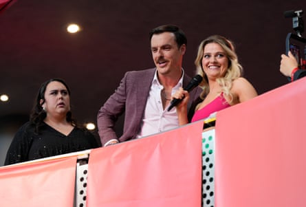 Sharon Rooney, Eoin Duffy and Meadhbh Maxwel in The Revenge Club