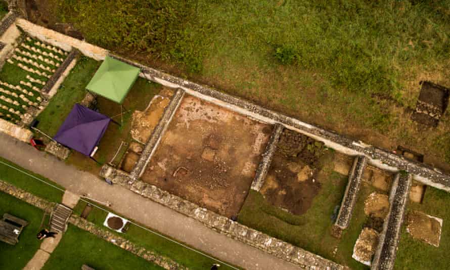 Aerial view of the mosaic.