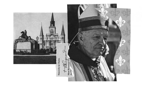 The Saint Louis cathedral, the seat of the Roman Catholic archdiocese of New Orleans, and the city’s archbishop, Gregory Aymond.