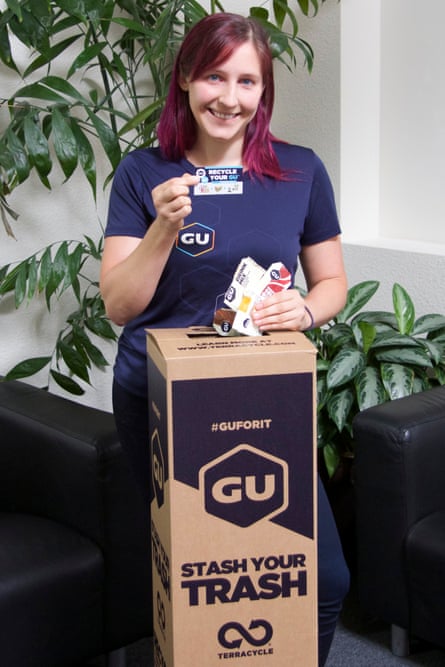Jessica Carroll, an executive assistant at Gu Energy, found a way to help her company reuse its packaging