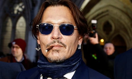 Johnny Depp leaving the high court in London in February.
