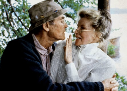 Henry Fonda and Katharine Hepburn in On Golden Pond, 1981.