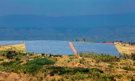 La centrale rwandaise de 8,5 megawatts a été conçue de telle sorte que sa forme ressemble, quand on la survole, à celle du continent africain.