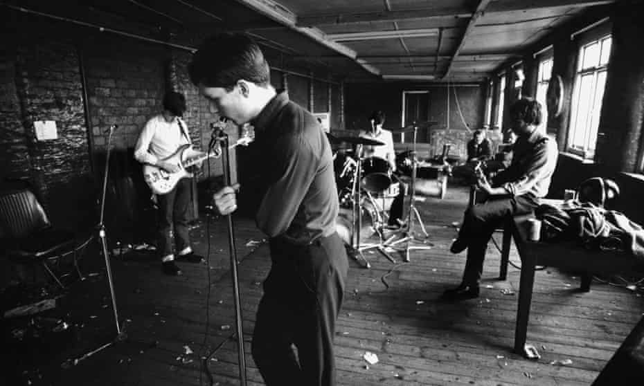 Joy Division rehearse in Manchester in 1979.