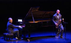 Brad Mehldau and Joshua Redman at the Barbican during the London jazz festival.