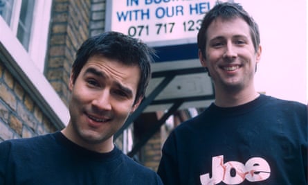 With Adam Buxton in 1999.