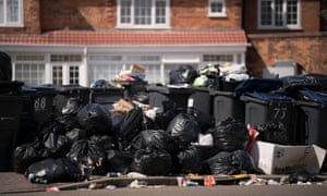Household rubbish on the streets of Birmingham