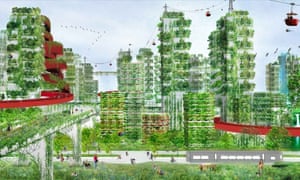 Artist’s impression of the Liuzhou Forest City which is earmarked for a radical transformation from polluted metropolis to environmental haven. 