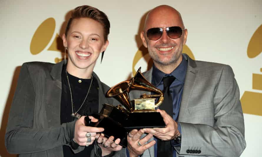 Jackson with Ben Langmaid at the Grammy awards