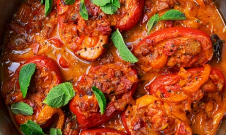 Vine romance: baked tomatoes with ginger and coconut.