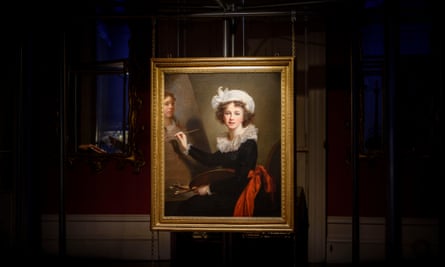 Self Portrait by Élisabeth Vigée Le Brun installed in the show.