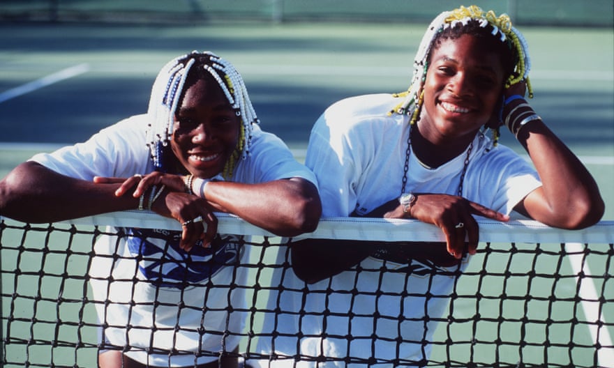 Venus and Serena Williams as teenagers.Their talents were talked about for years before their professional debut