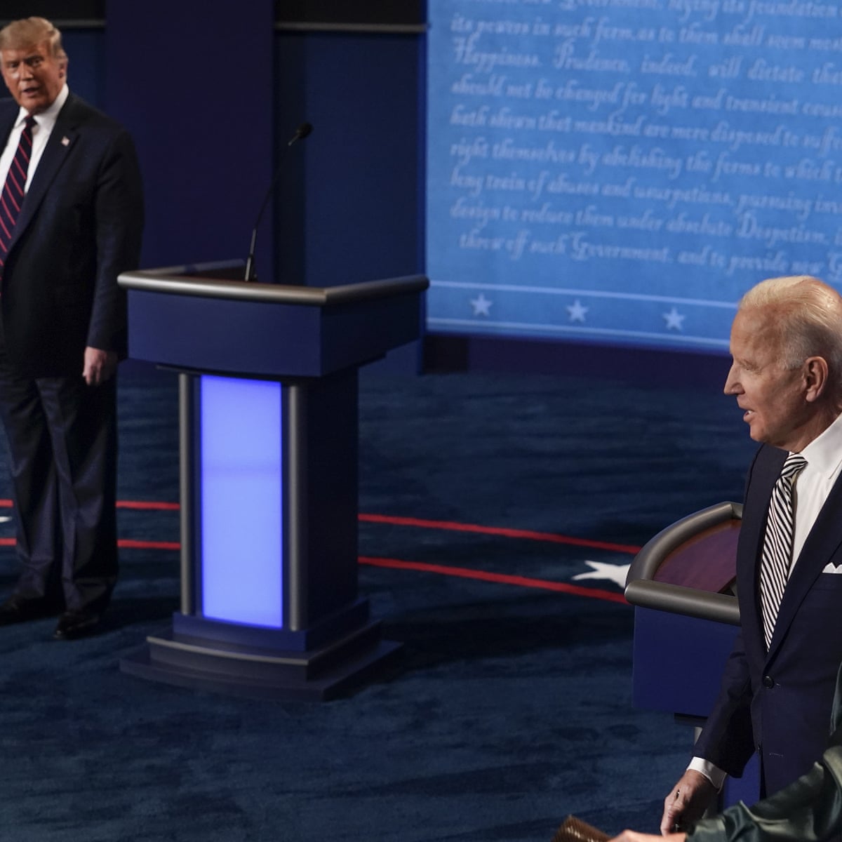 Chaotic Trump Biden Debate May Count For Little Voters Have Already Decided Us Elections 2020 The Guardian