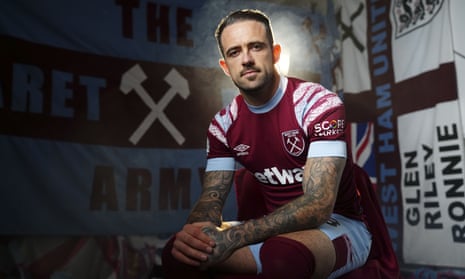 Danny Ings in West Ham kit after joining from Aston Villa.