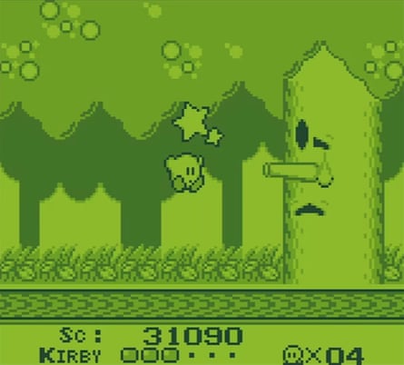 Kirby’s Dream Land on the Game Boy.