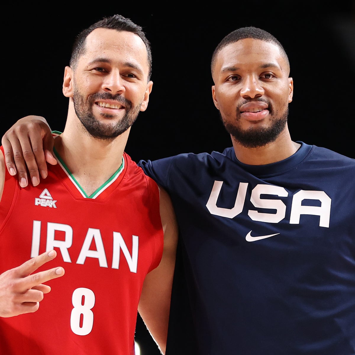We Wish That Was Real Life Usa And Iran Unite On Tokyo Basketball Court Tokyo Olympic Games The Guardian We Wish That Was Real Life Usa And Iran Unite On Tokyo Basketball Court Tokyo Olympic Games The Guardian
