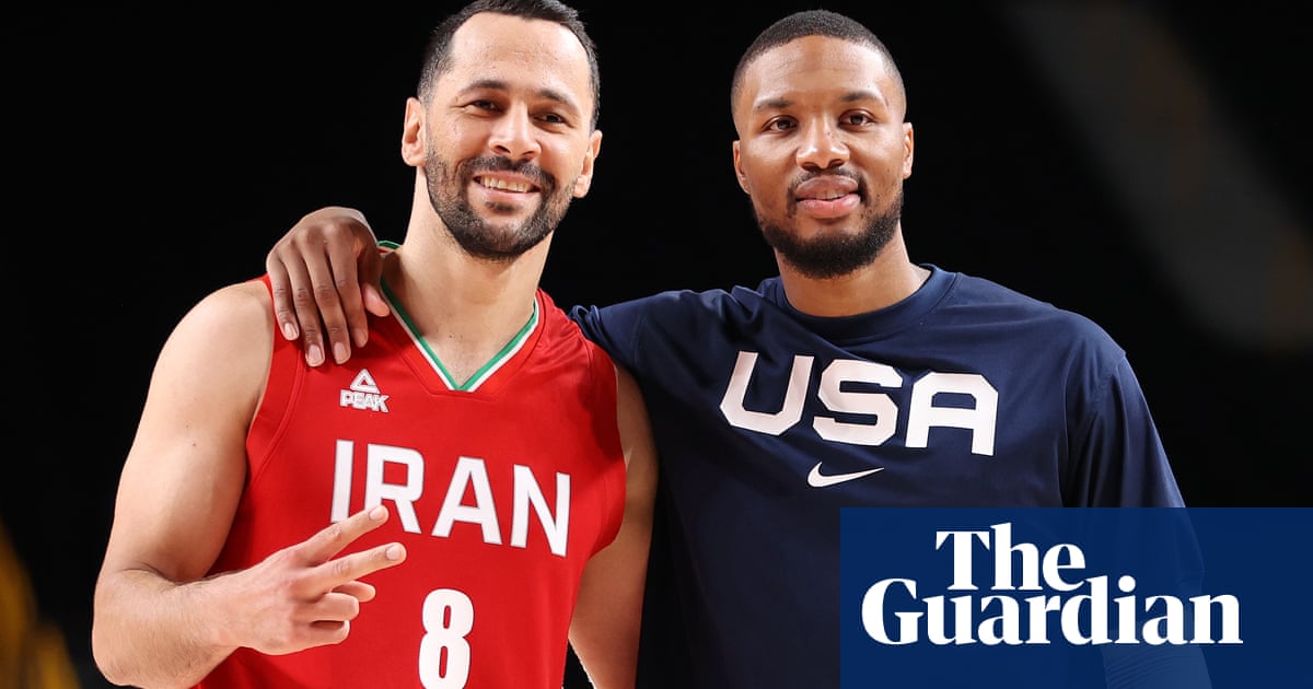 We Wish That Was Real Life Usa And Iran Unite On Tokyo Basketball Court Tokyo Olympic Games The Guardian We Wish That Was Real Life Usa And Iran Unite On Tokyo Basketball Court Tokyo Olympic Games The Guardian