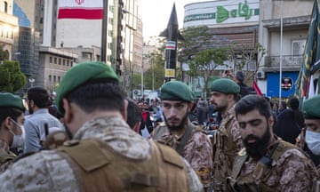 Islamic Revolutionary Guard Corps members in Tehran, Iran