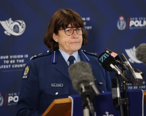 Deputy commissioner Jill Rogers at a press conference in Hamilton, New Zealand, on Monday