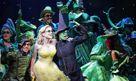 ‘I could relate to Elphaba’s anti-social behaviour’ … Menzel as Elphaba with Helen Dallimore as Glinda.