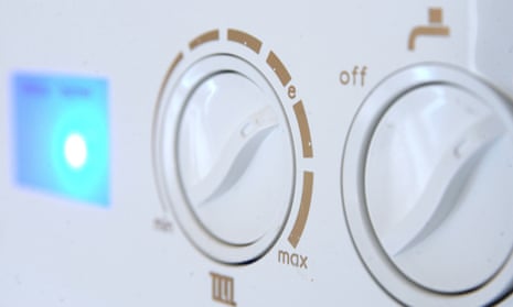 Dials on a home boiler