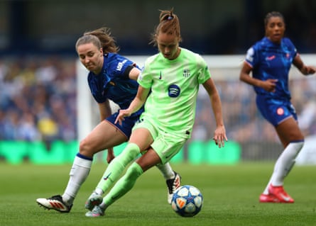 Caroline Graham is challenged by Niamh Charles