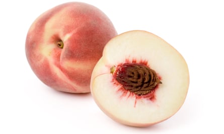 Fresh peaches … a taste of foreign holidays.
