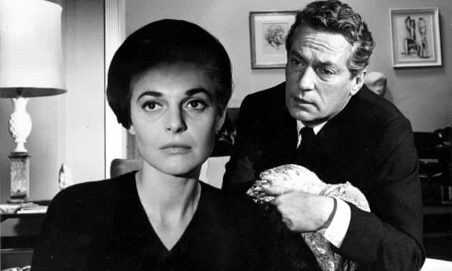 Peter Finch and Anne Bancroft in the 1964 film of The Pumpkin Eater.