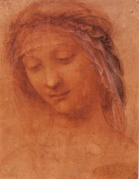 Hits you like a thunderbolt … Head of the Madonna, by Leonardo da Vinci.