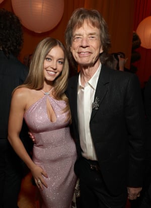 Sydney Sweeney and Mick Jagger at the VF party