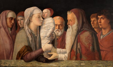 Bellini’s Presentation of Christ in the Temple, a clear imitation of Mantegna’s earlier work
