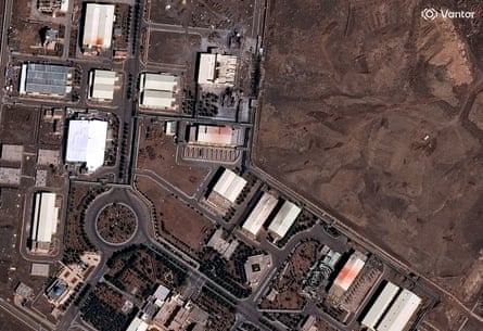 The Natanz nuclear facility with new building damage on 2 March.