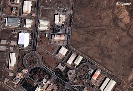 Satellite image Natanz nuclear storage facility