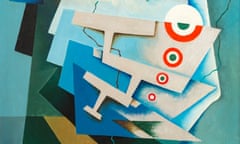 Tullio Crali
Tricolour Wings, 1932 (Ali tricolori)
Oil on plywood
72 x 56 cm