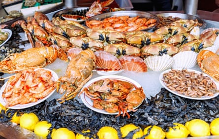 Seafood at the fish market in Trouville-sur-Mer (Trouville)