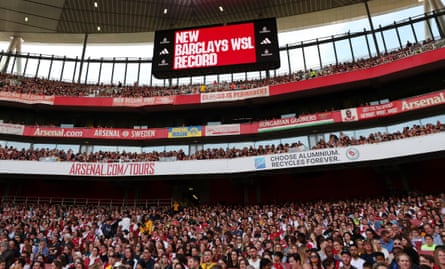 Arsenal supporters at the Emirates
