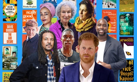 Back, left to right: Kae Tempest, Zadie Smith, Margaret Atwood, Nazanin Zaghari-Ratcliffe; foreground, from left: Colson Whitehead, Caster Semenya, Prince Harry, Caleb Azumah Nelson.