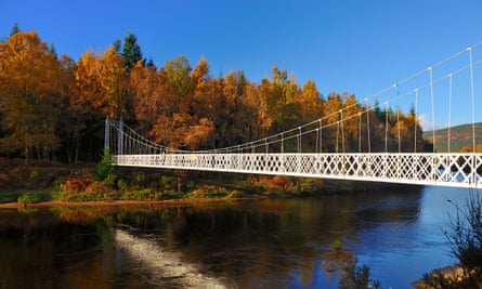 Cambus O’May Suspension Bridge near Ballater