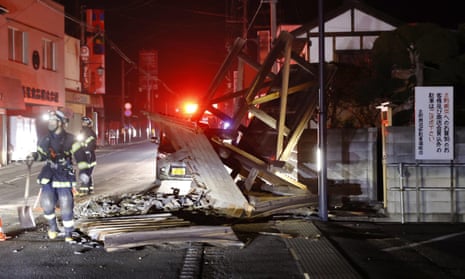 The quake produced powerful shaking along Japan’s east coast.