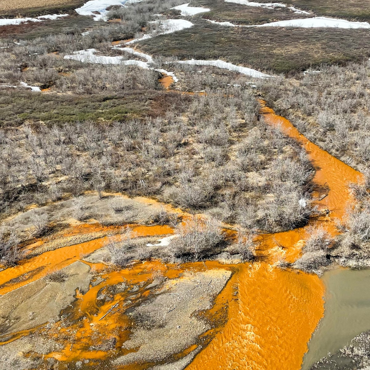 Alaskan rivers turning orange due to climate change, study finds | Alaska | The Guardian