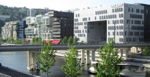Elegant and modern … Lyon’s ‘Island’ complexes.
