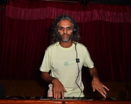 ‘I was fascinated by the sound of electricity’ … Haroon Mirza behind the decks.